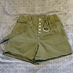 Free People shorts womens 0 NWOT green‎